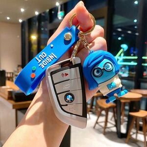 Blue Cartoon Keychain